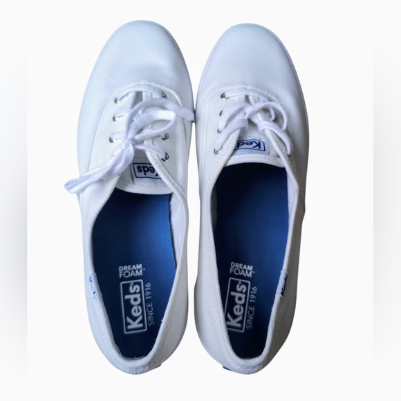 NWOT Keds Champion Classic White Canvas Sneakers Women's Size 9 - Picture 5 of 8